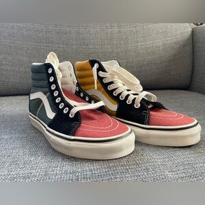 Vans color block high tops
